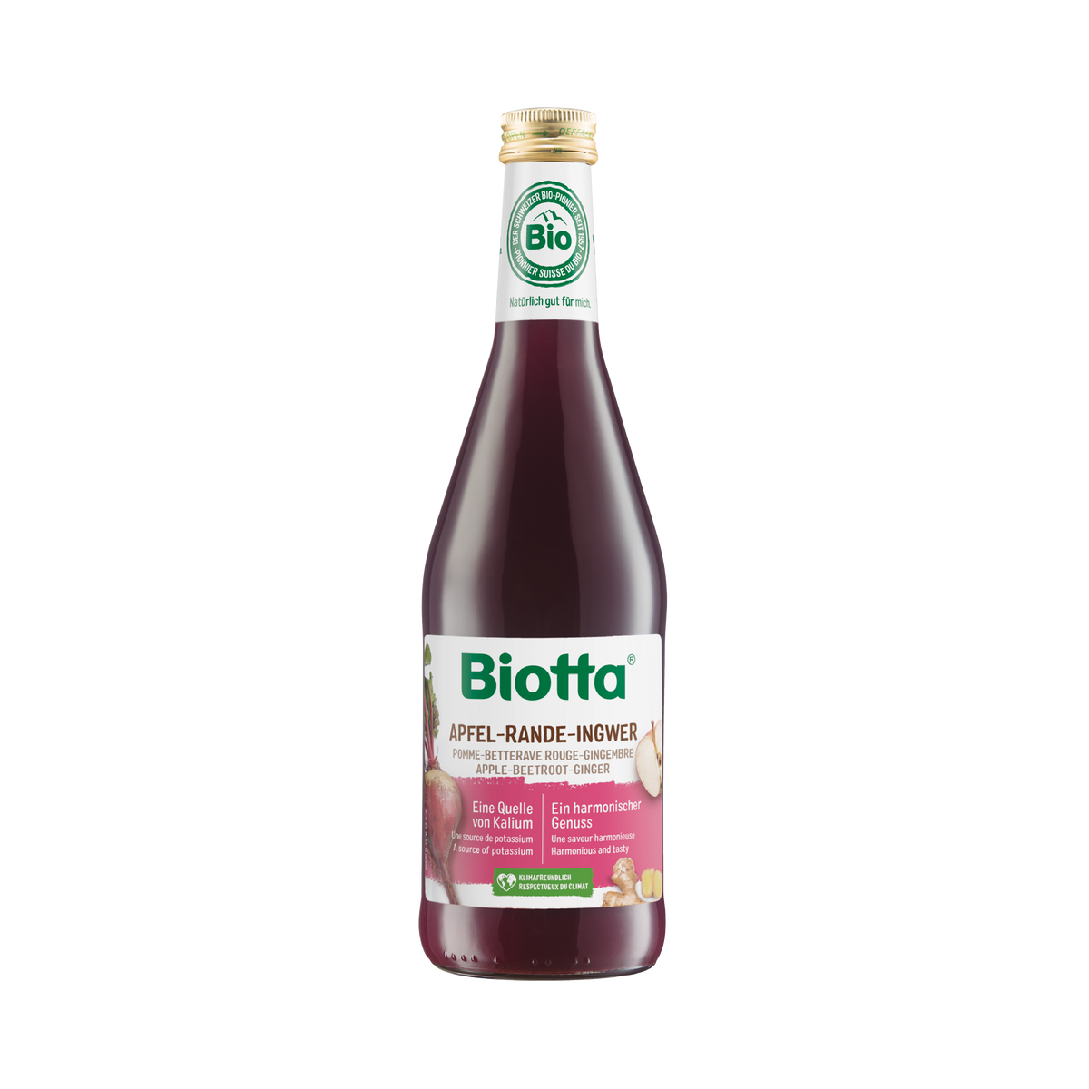 Biotta Apfel-Rande-Ingwer – Bio-Saft – 6x 500ml