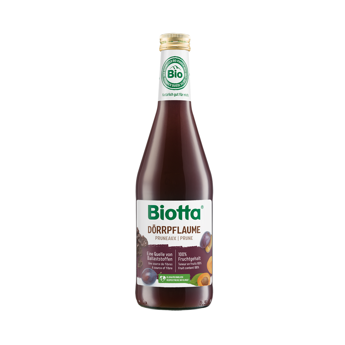 Biotta Dörrpflaume – Bio-Saft – 6x 500ml