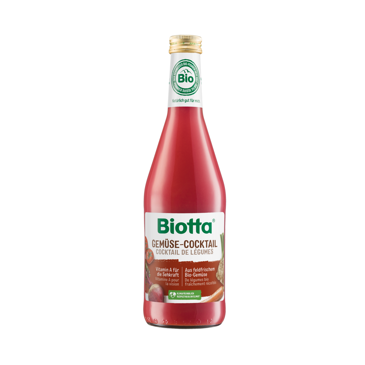 Biotta Gemüsecocktail – Bio-Saft – 6x 500ml