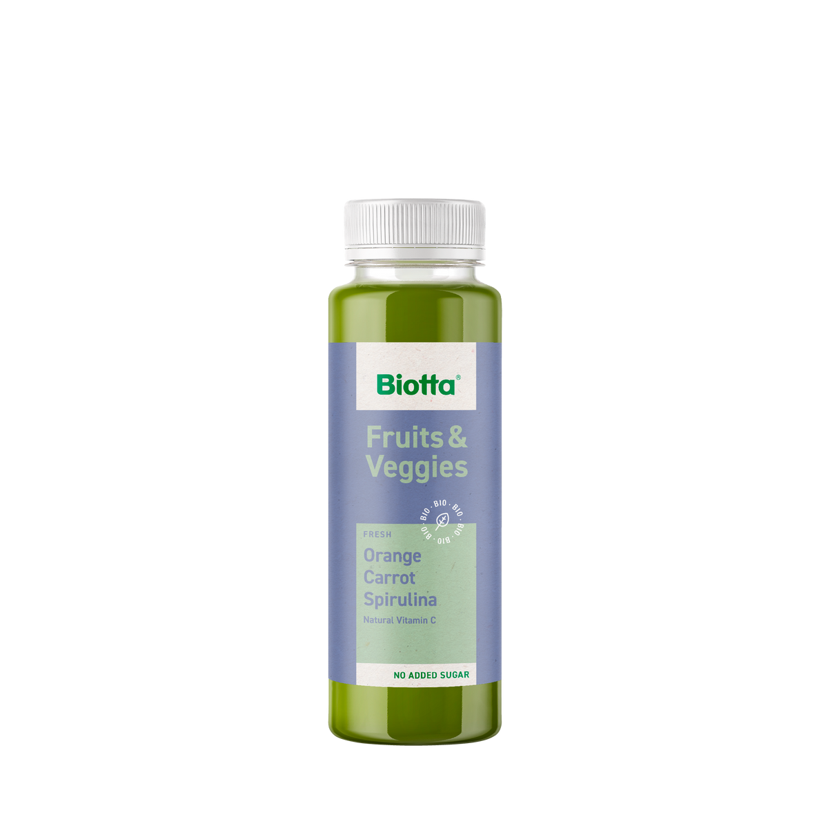 Biotta Fruits & Veggies Orange - Karotte - Spirulina – Bio-Smoothie – 6x 250ml